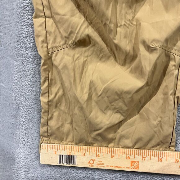 LL Bean Nylon Pants L Khaki Hiking Stretch Cargo Straight Ankle Womens - Picture 7 of 9